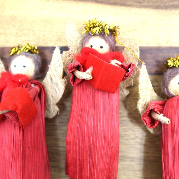 NOS unopened Shiny Brite Corn Husk Produce Vendor Christmas Ornament - Picture 2 of 10